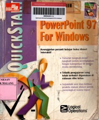 Image of Quick Start Microsoft Power Point 97 for Windows