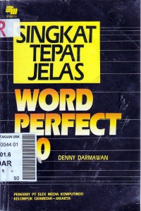 Image of Singkat Tepat Jelas Wordperfect 5.0