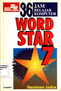 Image of Tiga Puluh Enam Jam Belajar Komputer Wordstar 7
