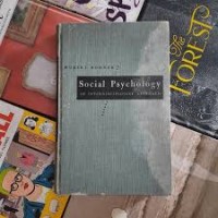 Image of American Psychology Series: Social Psychology=an Interdisciplinary Approach
