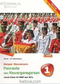 Image of Belajar Memahami Pancasila dan Kewarganegaraan [1]: untuk Kls. VII SMP dan MTs