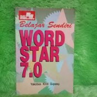 Image of Belajar Sendiri WordStar 7.0