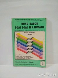 Image of Buku Babon Soal-soal Tes Sumatif : Untuk SD Kelas III