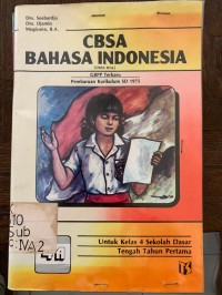 Image of CBSA Bahasa Indonesia [4a] : Untuk SD Kelas IV Tengah Tahun Pertama