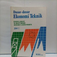 Image of Dasar-dasar Ekonomi Teknik [Jilid 2]