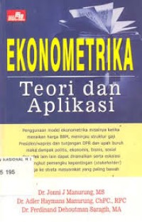 Image of Ekonometrika: Teori dan Aplikasi