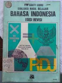 Image of Evaluasi Hasil Belajar Bahasa Indonesia  : Untuk Kelas VI SD