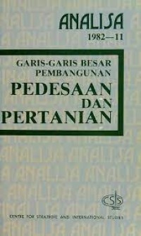 Image of Garis-garis Besar Pembangunan Pedesaan dan Pertanian