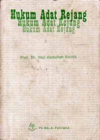 Image of Hukum Adat Rejang