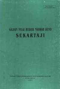 Image of Kajian Nilai Budaya Naskah Kuno Sekartaji