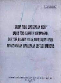 Image of Kajian Nilai Lingkungan Hidup dalam Teks Kakawin Durmanggala