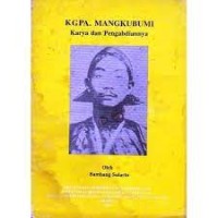 Image of KGPA. Mangkubumi: Karya dan Pengabdiannya