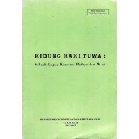 Image of Kidung Kaki Tuwa : Sebuah Kajian Konvensi Budaya dan Nilai