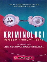 Image of Kriminologi: Perspektif Hukum Pidana
