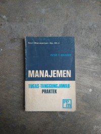 Image of Seri Manajemen [Jilid 1]: Tugas - Tanggungjawab - Praktek