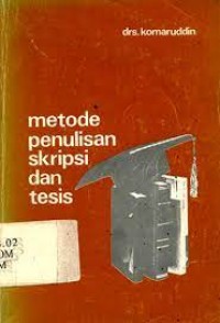 Image of Metode Penulisan Skripsi dan Tesis
