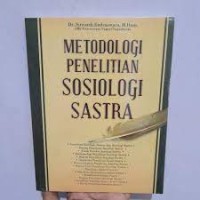 Image of Metodologi Penelitian Sosiologi Sastra
