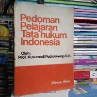 Image of Pedoman Pelajaran Tata Hukum Indonesia