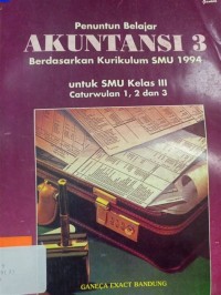 Image of Penuntun Belajar Akuntansi [Jilid 3]: untuk SMU Kls. III Cawu 1, 2 & 3 - Kur. th. 1994