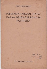 Image of Perbendaharaan Kata-kata dalam Berbagai Bahasa Polinesia