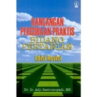 Image of Rancangan Percobaan Praktis Bidang Pertanian