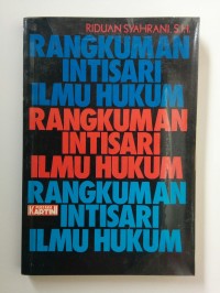 Image of Rangkuman Intisari Ilmu Hukum