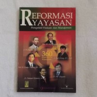 Image of Reformasi Yayasan: Perpsektif Hukum dan Manajemen