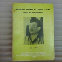 Image of R. H. Abdul Kadir: Karya dan Pengabdiannya