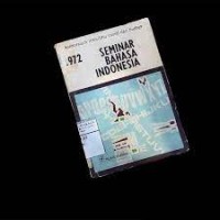 Image of Seminar Bahasa Indonesia 1972 [Puntjak, 2-3 Maret ]
