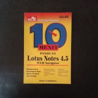 Image of Sepuluh Menit Panduan; Lotus Notes 4.5 WEB Navigator