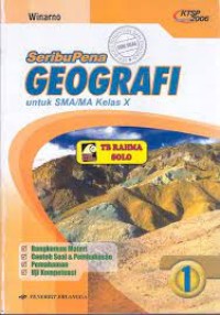 Image of Seribupena: Geografi SMA/MA Kls. X