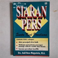 Image of Siaran Pers: Suatu Kiat Penulisan