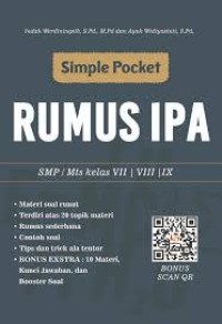 Image of Simpel Pocket: Rumus IPA  SMP/Mts kelas VII/VIII/IX