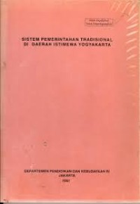 Image of Sistem Pemerintahan Tradisional di Daerah. Istimewa Yogyakarta