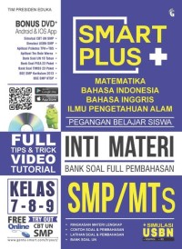 Image of Smart Plus Inti Materi Bank Soal Full Pembahasan: untuk SMP/MTs Kls. VII, VIII, IX