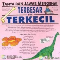 Image of Tanya dan Jawab Mengenai Terbesar dan Terkecil