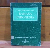 Image of Tata Bahasa Baku Bahasa Indonesia
