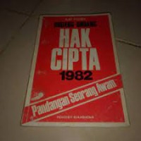 Image of Undang-undang Hak Cipta th. 1982: Pandangan Seorang Awam