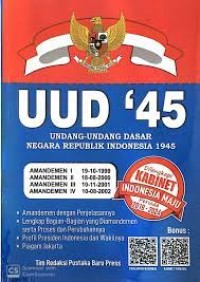 Image of UUD '45: Undang-undang Dasar Negara Republik Indonesia tahun 1945