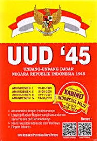 Image of UUD '45 - Undang-undang Dasar Negara Republik Indonesia 1945